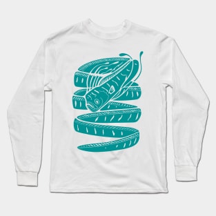 Oarfish - teal Long Sleeve T-Shirt